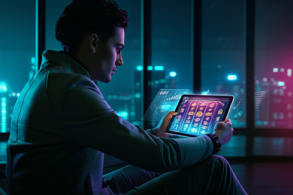 okcasino เจาะเทรนด์สล็อต Cyberpunk ทำไมถึงน่าจับตาในปีนี้ - cyberpunk-slot-trend-analysis-2026